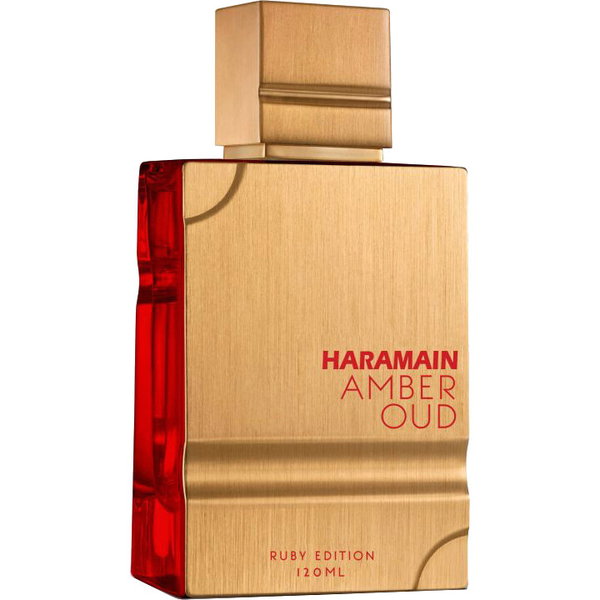 Frasco de Amber Oud Ruby Edition de Al Haramain